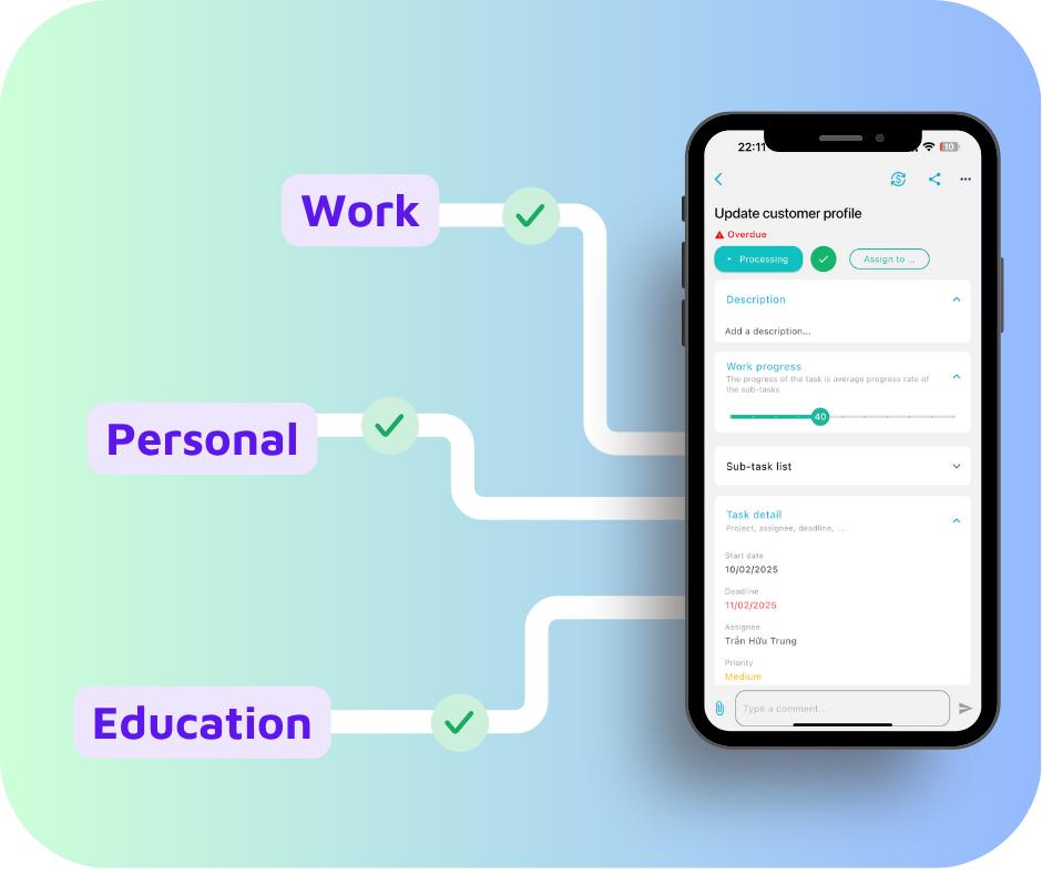 task manager in doWork app